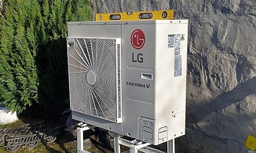 Pompa ciepła firmy LG o mocy 9kW, Brzuśnik